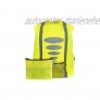 EAZY CASE Rucksack Schulranzen Regenschutz Schutzhülle mit Reflektorstreifen Regenüberzug I Regenschutzhülle wasserabweisend mit Reflektor und Tasche für mehr Sicherheit im Straßenverkehr