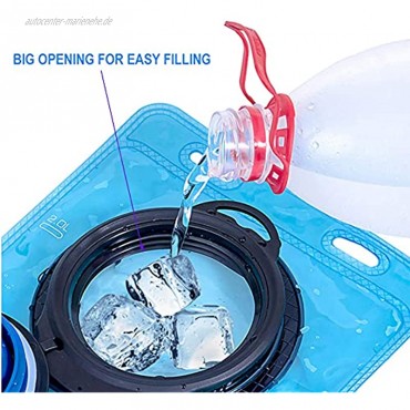 Baitoo Trinkblase 2 Liter verbesserte auslaufsichere Wasserblase BPA-frei Wasserreservoir auslaufsicher Wasserspeicher Bladder Tasche Trinkrucksack für Outdoor Wandern Camping Laufen Radfahren