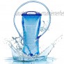 CYSJ Trinkblase Wasserblase Sport Trinkbeutel auslaufsicher Wasserbehälter antibakteriell Trinkbeutel wasserdichte für Kampieren Radfahren Wandern,3L,Blau