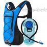 MIRACOL Trinkrucksack mit 2 l BPA-freier Blase leichter Trinkrucksack für Laufen Wandern Klettern Radfahren Skifahren