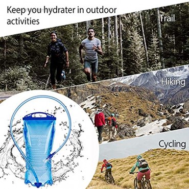Seasaleshop Trinkblase Wasserblase mit Schlauch Wasserblase Trinksystem BPA Frei Ideal für Outdoor-Radfahren,Camping Walking 1.5L 2L 3L