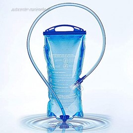 Wander-Trinkblase 3L Trinkrucksack Reservoir Anti-Leckage BPA-frei Outdoor Sports Portable 2L Wasserspeicher Blase für Reiten Camping Laufen Klettern Blau