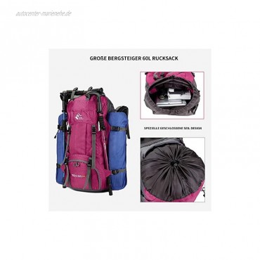 free knight 60L Wasserdichter Rucksack ultraleichter packbarer Kletterfischer Reiserucksack Tagesrucksack handliche Faltbare Camping Outdoor-Rucksack-Tasche mit Regenschutz