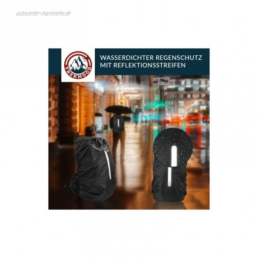 TREKMOOD Wanderrucksack 40L – Outdoor Rucksack mit Trinkflasche & Regenschutz – Reiserucksack für Damen und Herren mit vielen Fächern zum verstauen