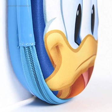 Artesania Cerda Plumier Triple 3D Disney Donald Zusatztasche 24 cm Blau Azul