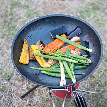 Alinory Antihaft-Pfanne Koch-Bratpfanne Camping Faltbare Pfanne Camping-Kochgeschirr für Outdoor-Kochzubehör für Picknick-Utensilien