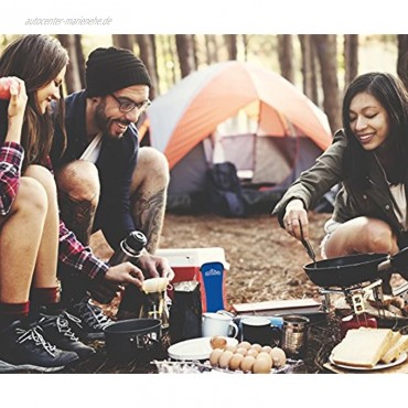 Outdoro Campingbesteck und Reisebesteck aus Edelstahl mit Neopren-Bestecktasche Ideales Besteckset für Outdoor und Reise
